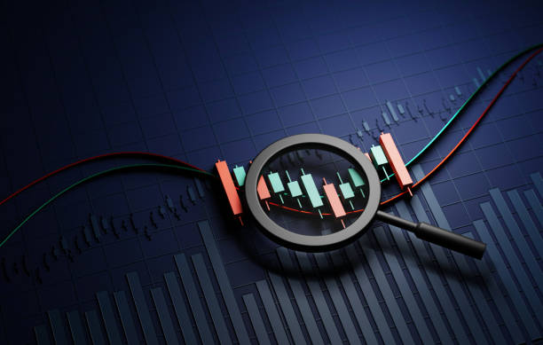 istock Modern Stock Market Analysis Financial Growth in 3D Render. 1560557977