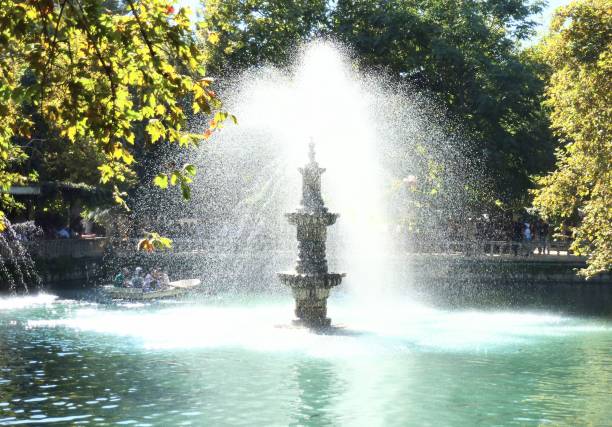 istock A spraying fountain in a beautiful park 1560564432