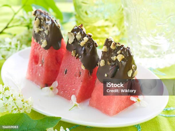 Watermelon Dessert Stock Photo - Download Image Now - Chocolate, Watermelon, Appetizer