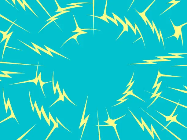 Vector illustration of Lightning Bolt Excitement Blast Abstract Background