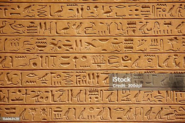 Jeroglífico Egipcio Foto de stock y más banco de imágenes de Antiguo - Antiguo, Antigüedades, Asia Occidental