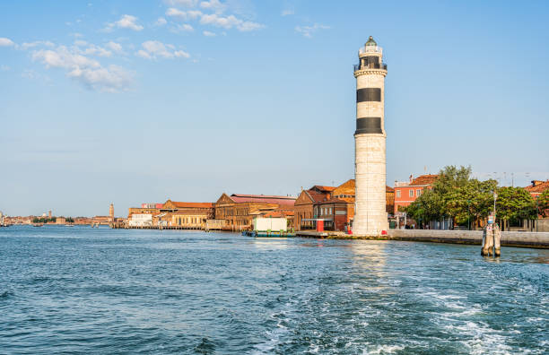 Murano Lighthouse (Faro di Murano) located on Murano island in Venice