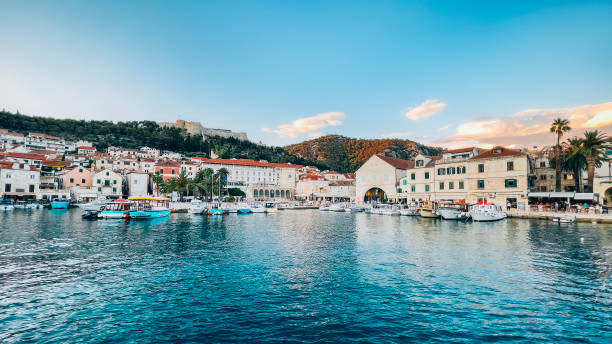istock Hvar town on Hvar island, Dalmatia, Croatia 1560706004
