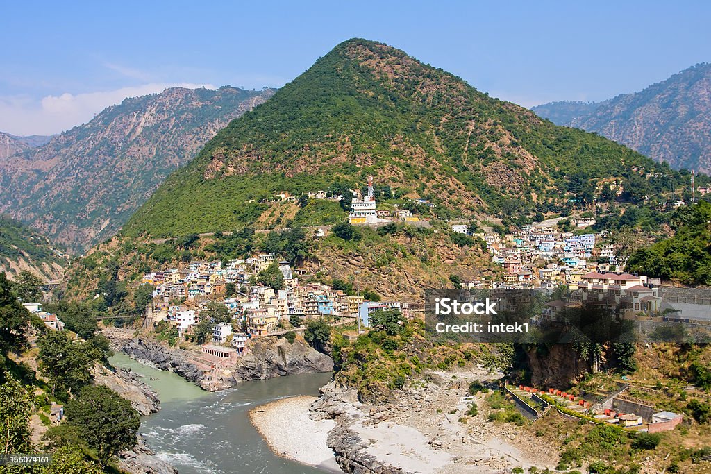 Devprayag, Uttrakhand, Índia. - Foto de stock de Uttarakhand royalty-free