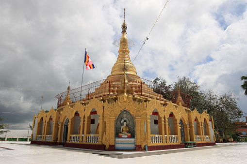 A temple in Myanmar, the country's largest city.\nA temple in Myanmar, the country's largest city.