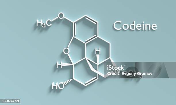 Codeine Pfp Codeine Pain And Cough Relief Drug Molecule Skeletal Formula 3d Render ...