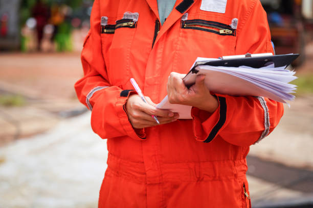 istock Industrial safety audit, working action. 1560750791
