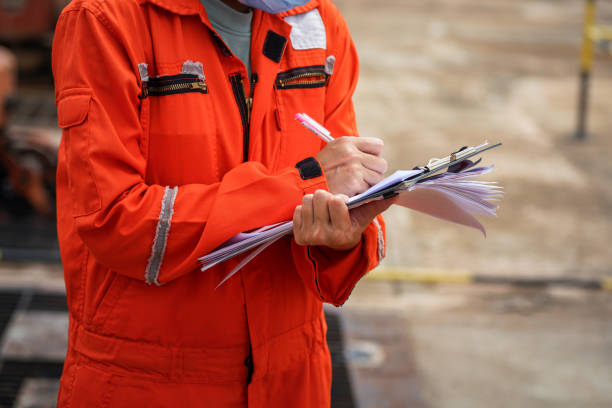 istock Industrial safety audit, working action. 1560750830