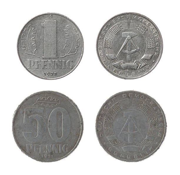 istock East German Coins Isolated on White 156075816