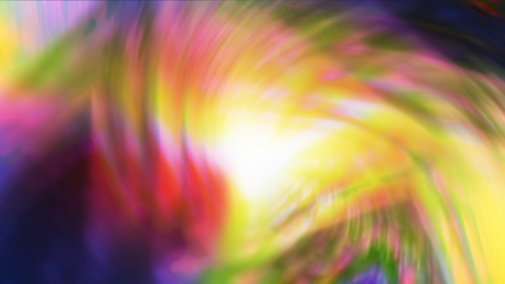 3d Render Abstract Colorful Whirlpool Background, Wavy Swirl light close-up