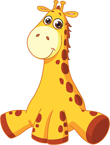 Baby giraffe Baby giraffe giraffe calf stock illustrations