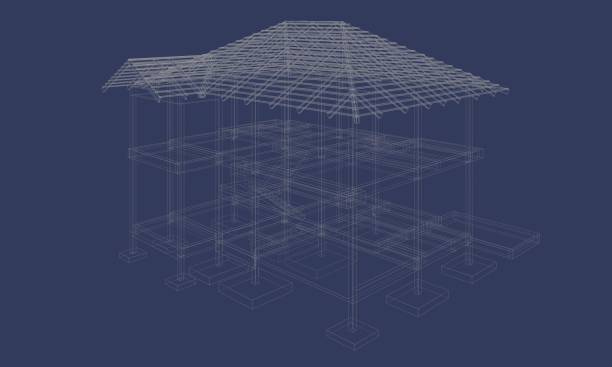 istock 3D illustration of building structure 1560864632