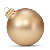 A golden Christmas ball decoration