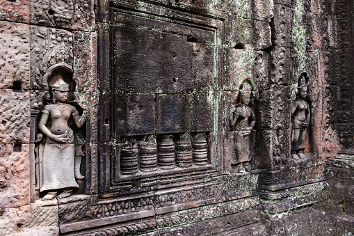 Aspara  at the Ta Prohm part of the Angkor Complex in Siem Reap, Cambodia