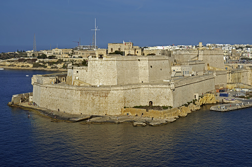 view of Fort Saint Elmo; Forti Sant'Iermu; Valletta; Malta