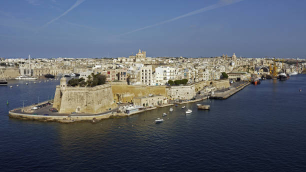 istock Malta, Valletta, Grand Harbor with Fort St. Angelo 1560877230