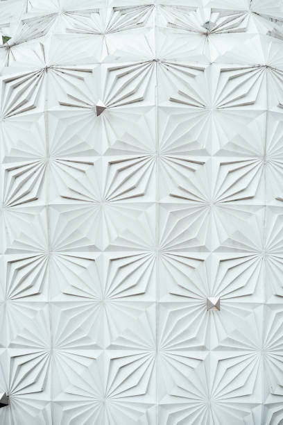 istock Abstract building exterior facade  shape geometric. 1560995469