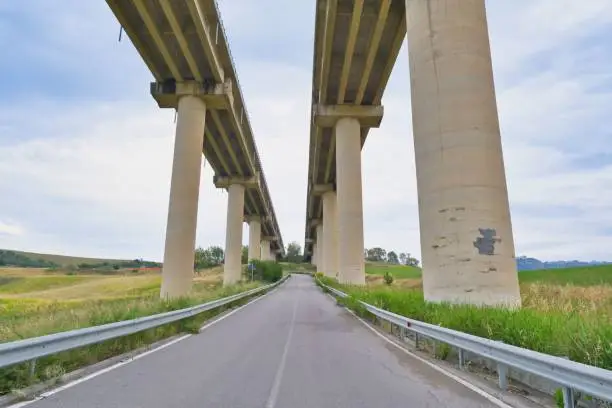 Photo of Bottom view of a highway in Sicily ,Italy