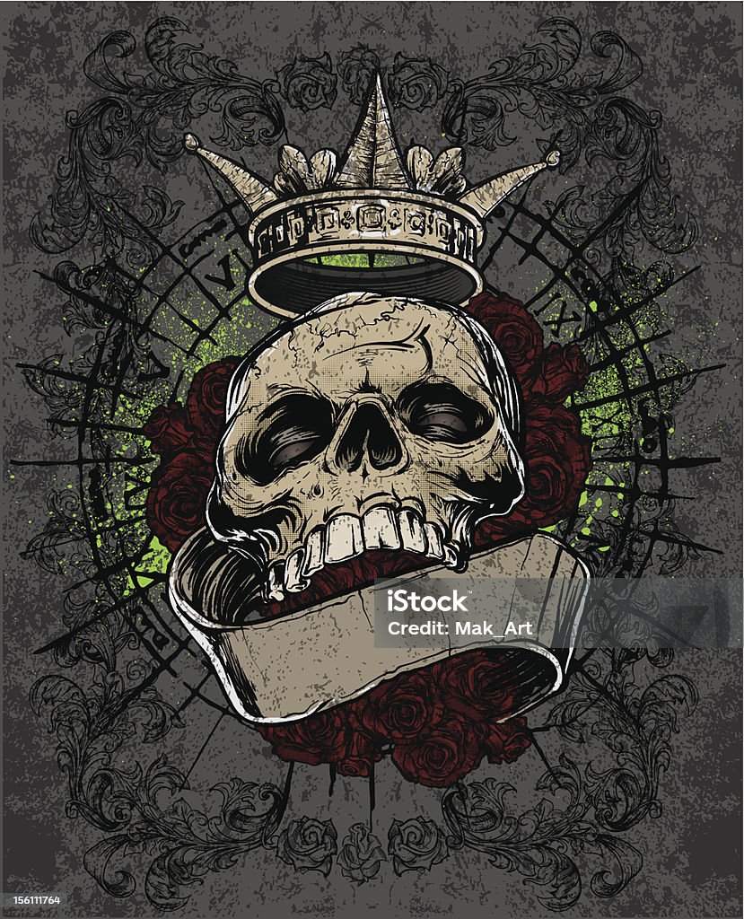 Skeleton King Stock Illustration - Download Image Now - Human Skull ...