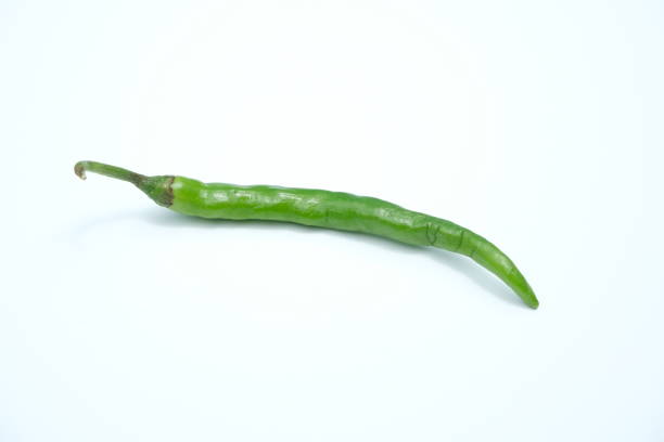Green Chili is isolated in white background