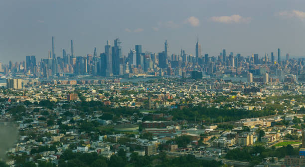 istock Helicopter flight over New York 1561187538