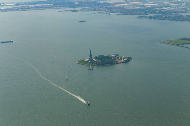 istock Helicopter flight over New York 1561195446