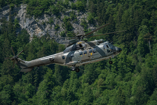 Swiss Air Force Super Puma Helicopter, Swiss