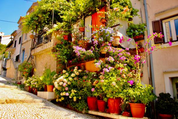 istock Balcony of flowers 1561327307