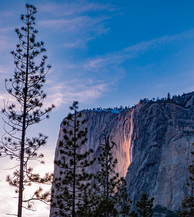 Horsetail fall in Yosemite