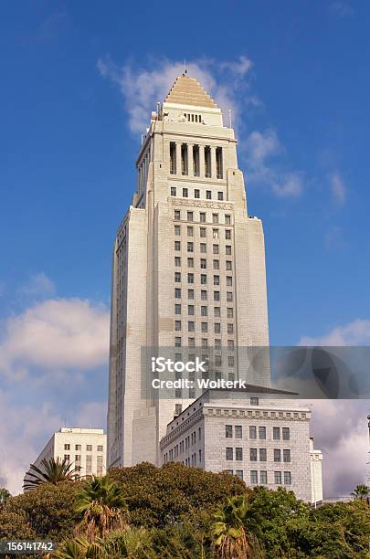 Los Angeles City Hall - Fotografias de stock e mais imagens de Ao Ar Livre - Ao Ar Livre, Arquitetura, Arranha-céu