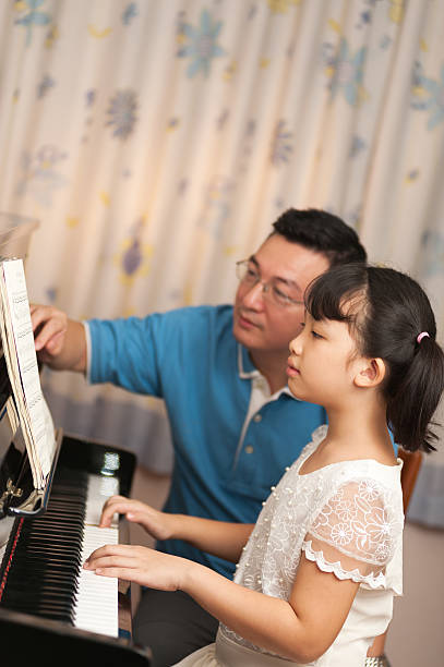 istock Asian girl playing piano 156144139