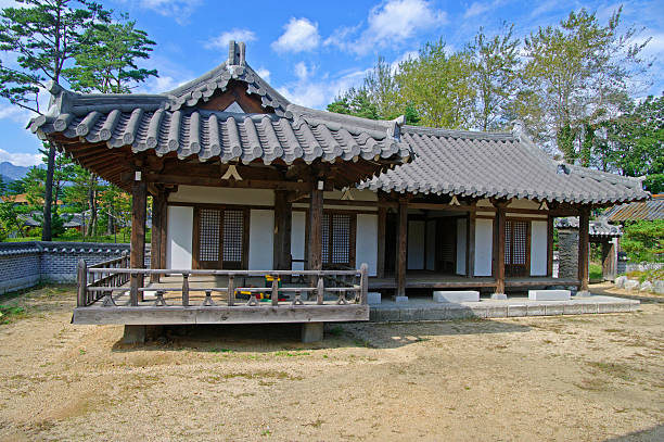 istock traditional wood house 156144302