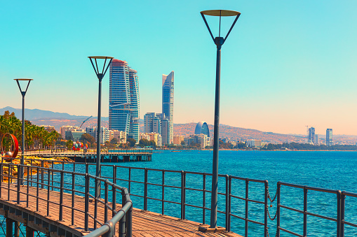 Limassol pierce with seafront promenade