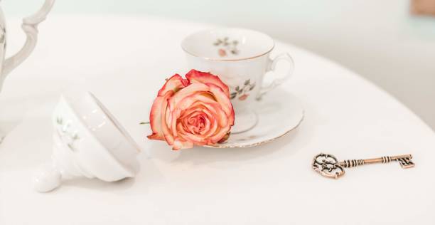 istock Floral tea party bridal party decor 1561460680