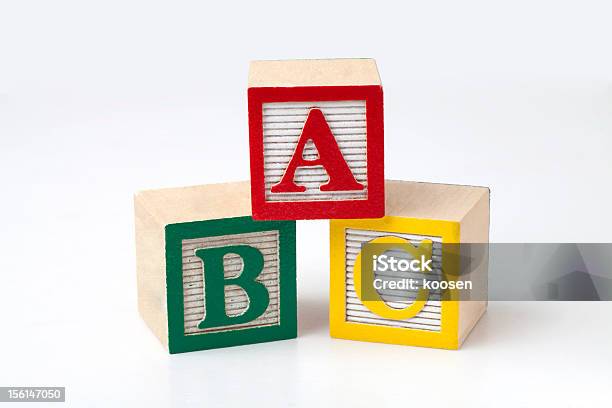 Abc Blocks Stock Photo - Download Image Now - Toy Block, Alphabetical Order, Alphabet