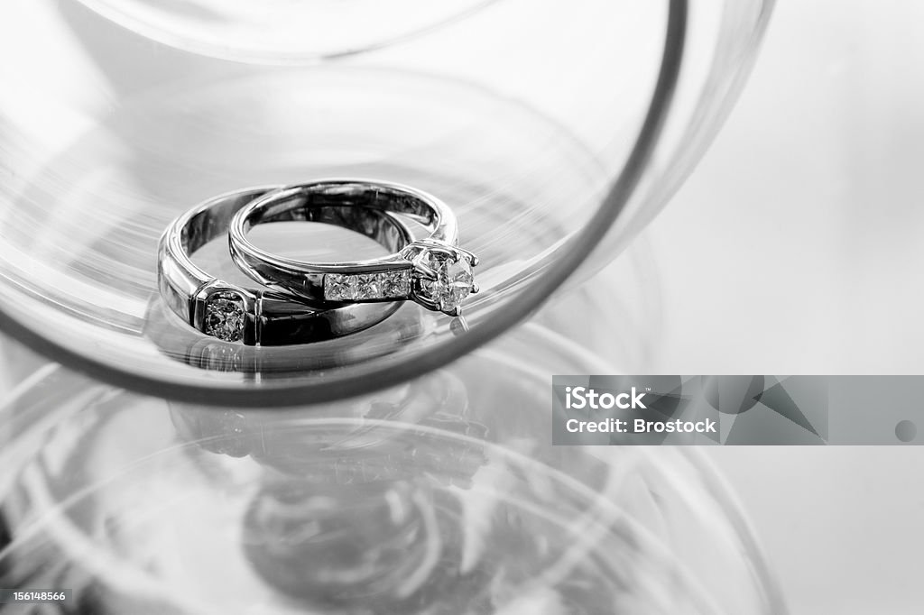 Alianças de casamento - Foto de stock de Anel de Diamante royalty-free