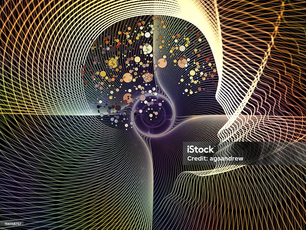 Realms of Intelligent Life Composition of human head and fractal grids on the subject of science, technology and intelligent life in the Universe Abstract Stock Photo