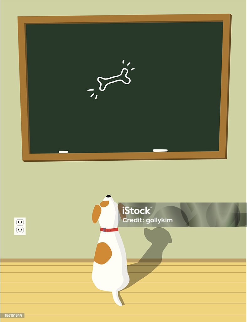 Chalkboard - clipart vectoriel de Terrier Jack Russell libre de droits