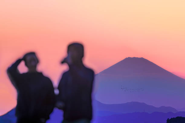 istock Tranquil Dusk at Enoshima: Awe-Inspiring Mount Fuji View 1561725854