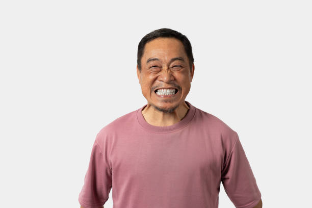 istock Portrait Asian Mature Man Showing Expression and Emotion on Face in studio 1561904886