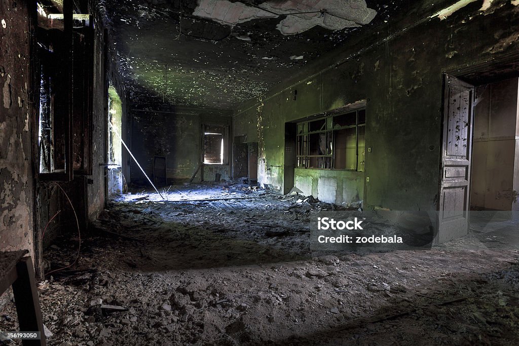 Verlassenen Zimmer, Hdr - Lizenzfrei Farbsättigung Stock-Foto