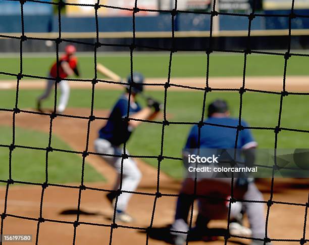 Baseball Backstop Netto Stockfoto und mehr Bilder von Baseball - Baseball, Baseball-Spielball, Netz