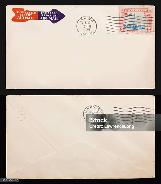 Vintage Buchstabe 1929 Stockfoto und mehr Bilder von 1929 - 1929, Brief - Dokument, Briefmarke