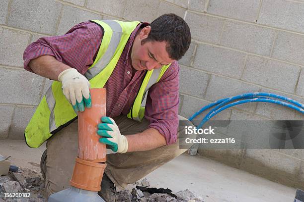 Workmen On Site Stock Photo - Download Image Now - Adult, Blue-collar Worker, Building Contractor