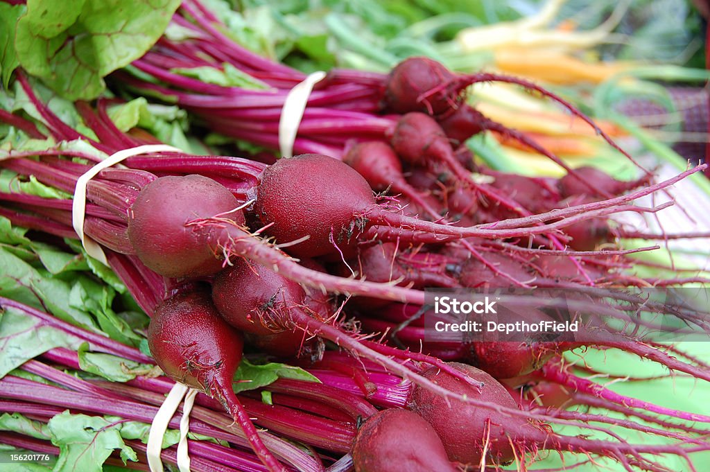 Beets A bunch of beets for sale at a Farmers Market Agriculture Stock Photo