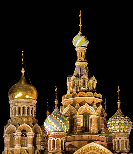 istock Orthodox Church isolated on black 156202704