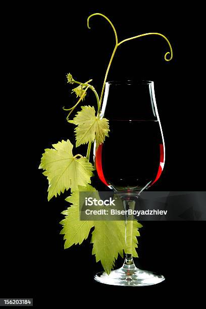 Glass Of Red Wine Stock Photo - Download Image Now - Agriculture, Alcohol - Drink, Black Color