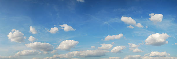 big clouds panorama stock photo