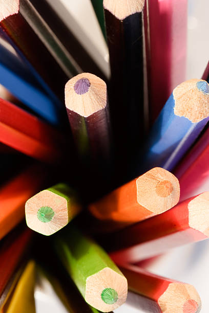istock Set of crayon pencils 156203832