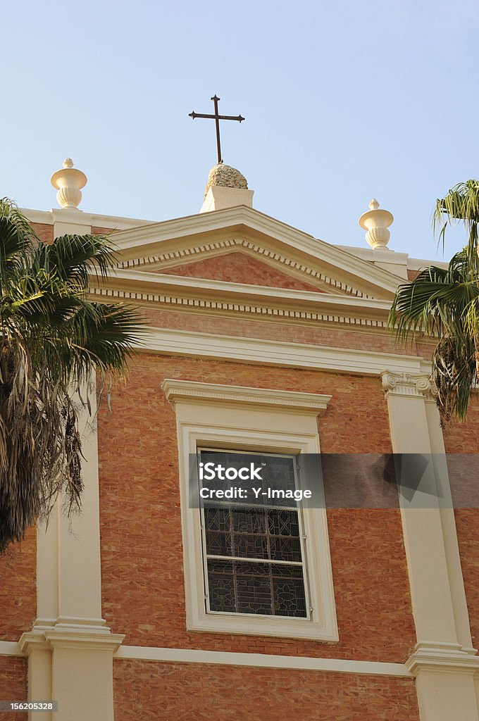 Jaffa Igreja frontal-detalhe - Foto de stock de Antigo royalty-free